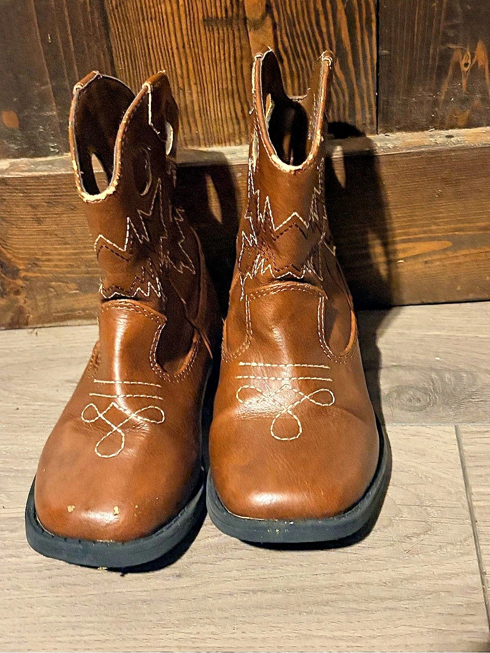 Western Cowboy Boots in Brown